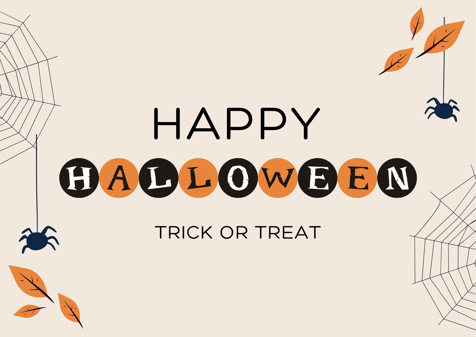 Free Printable Editable Halloween Card Templates | Canva throughout Halloween Thank You Cards Printable Free