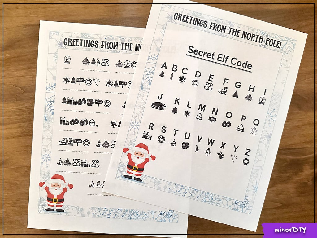 Free Printable Elf On The Shelf Secret Message » Minordiy for Elf On The Shelf Secret Message Printable