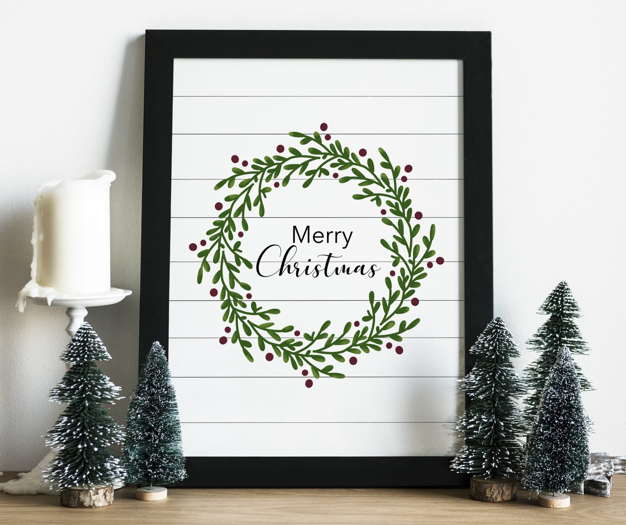 Free Printable Farmhouse Christmas Art - Brooklyn Berry Designs regarding Farmhouse Christmas Printable
