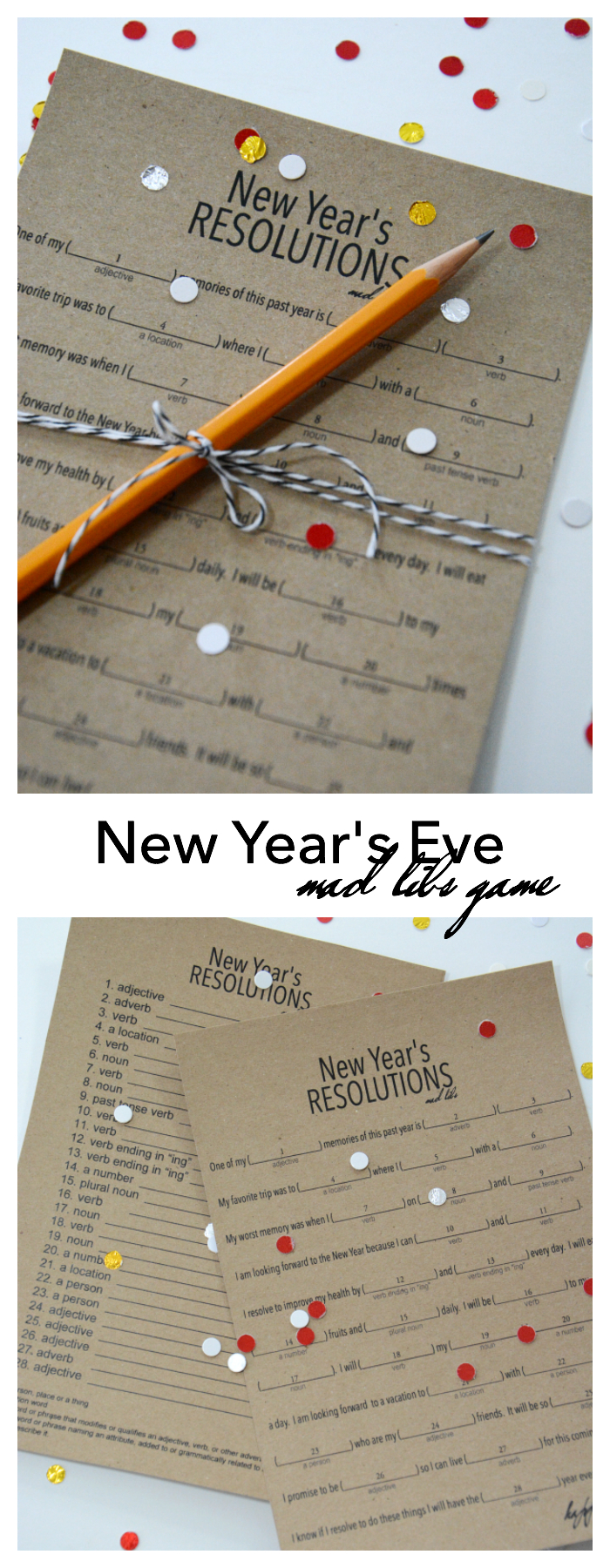 Free Printable Game To Spark New Year&amp;#039;S Resolutions Ideas - The regarding New Year&amp;amp;#039;s Resolution Mad Lib Printable