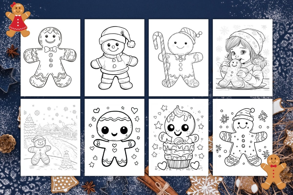Free Printable Gingerbread Man Coloring Pages intended for Gingerbread Coloring Pages Printable