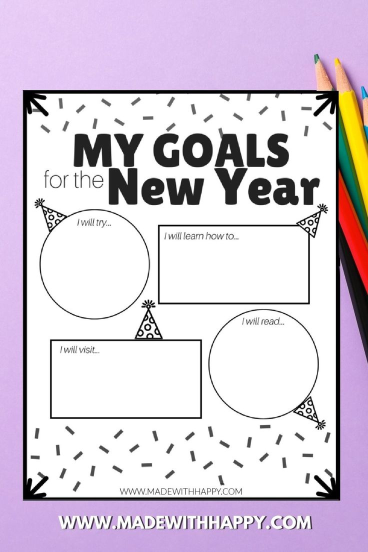 Free Printable Goal Setting Worksheet For Kids pertaining to New Year Goal Sheets Printables