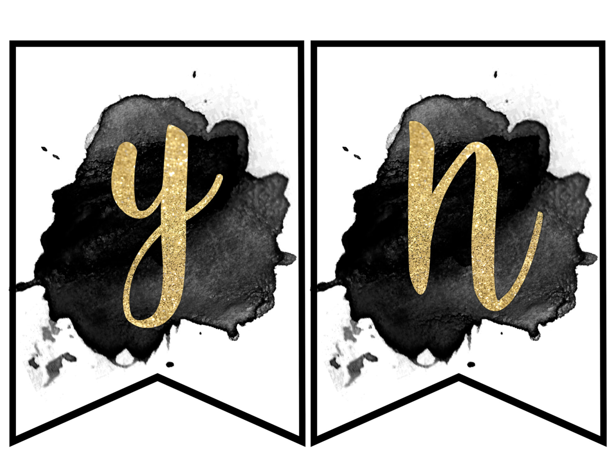 Free Printable Happy New Year Banner - Paper Trail Design inside Happy New Year Printable Letters