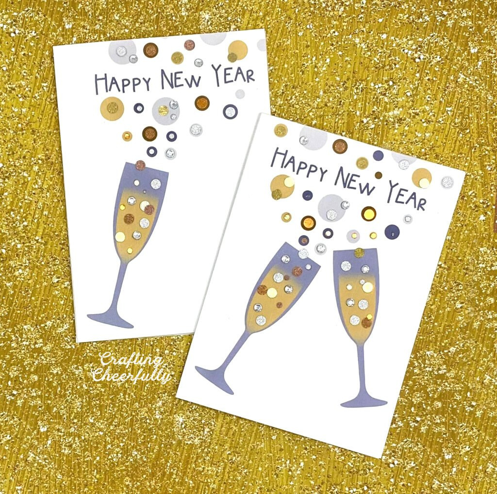 Free Printable Happy New Year Cards - Crafting Cheerfully throughout Free Printable New Years Cards