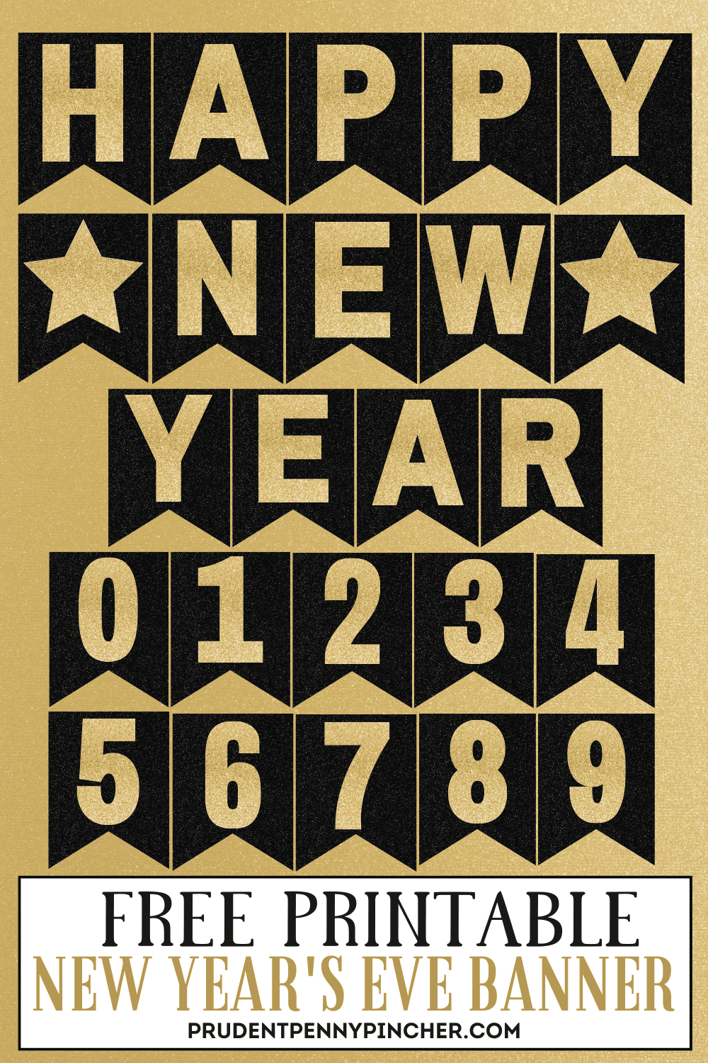 Free Printable Happy New Year&amp;#039;S Eve Banner For 2026 - Prudent regarding Happy New Year Banner 2026 Printable
