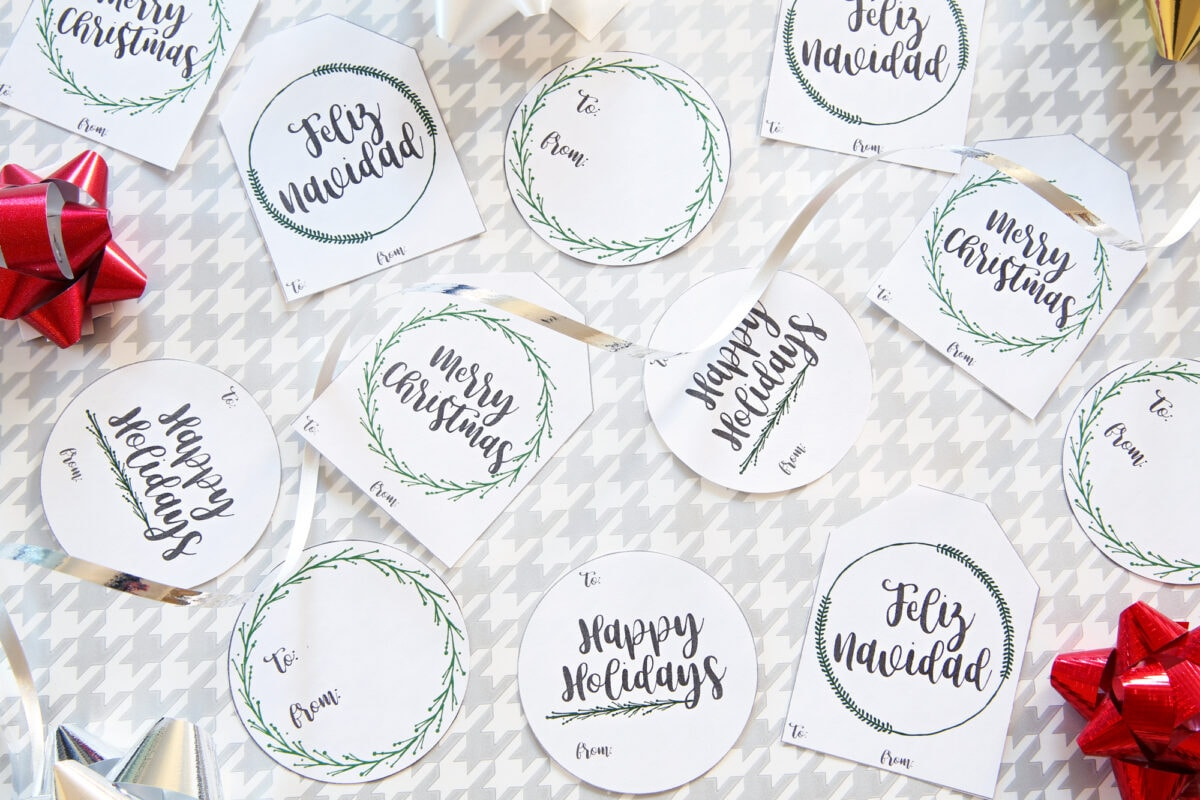 Free Printable Holiday Gift Tags | Abby Organizes inside Small Christmas Tags Printable