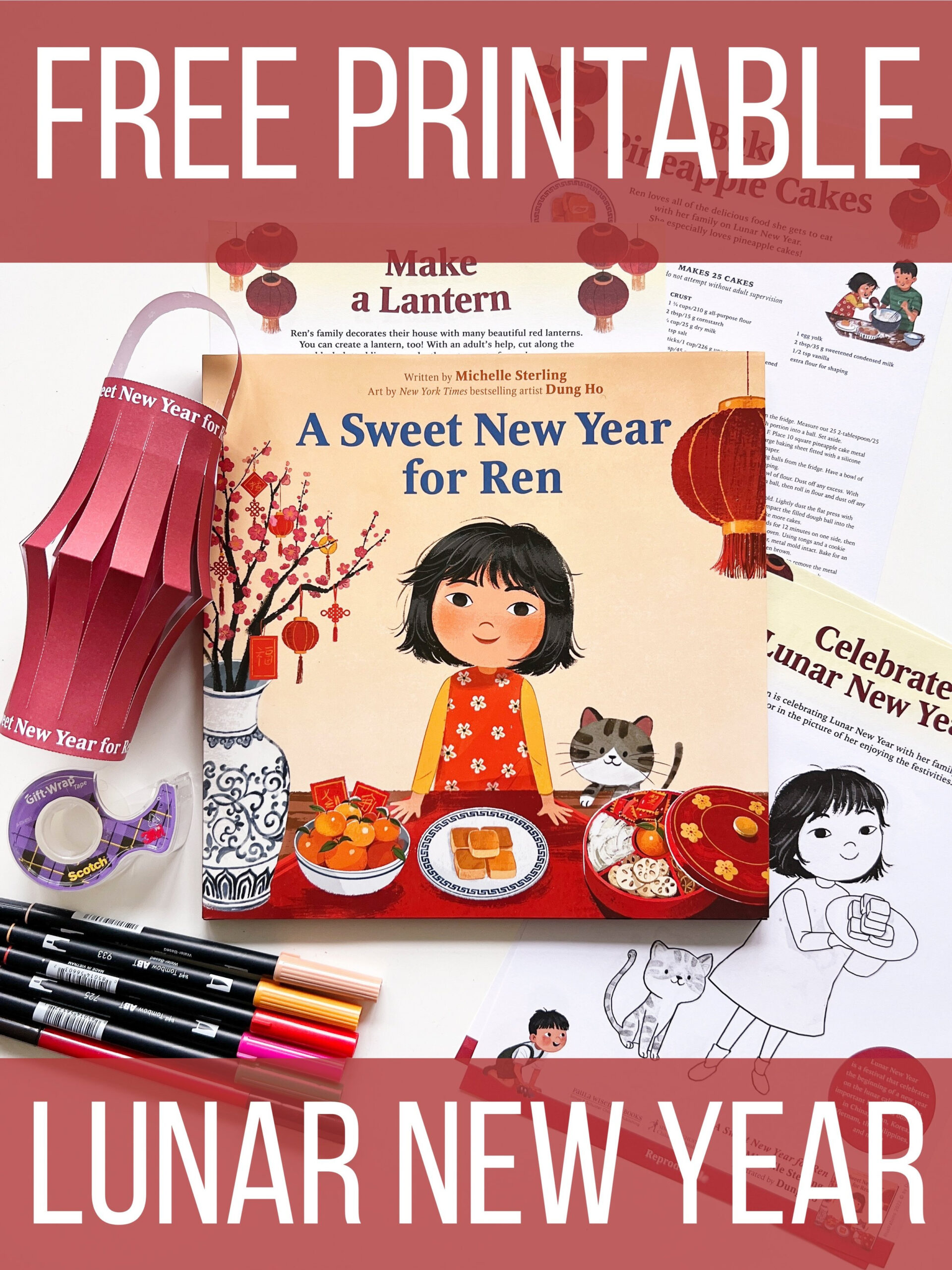 Free Printable Lunar New Year Activity And Craft — Avery &amp;amp; Augustine with regard to Chinese New Year Free Printables