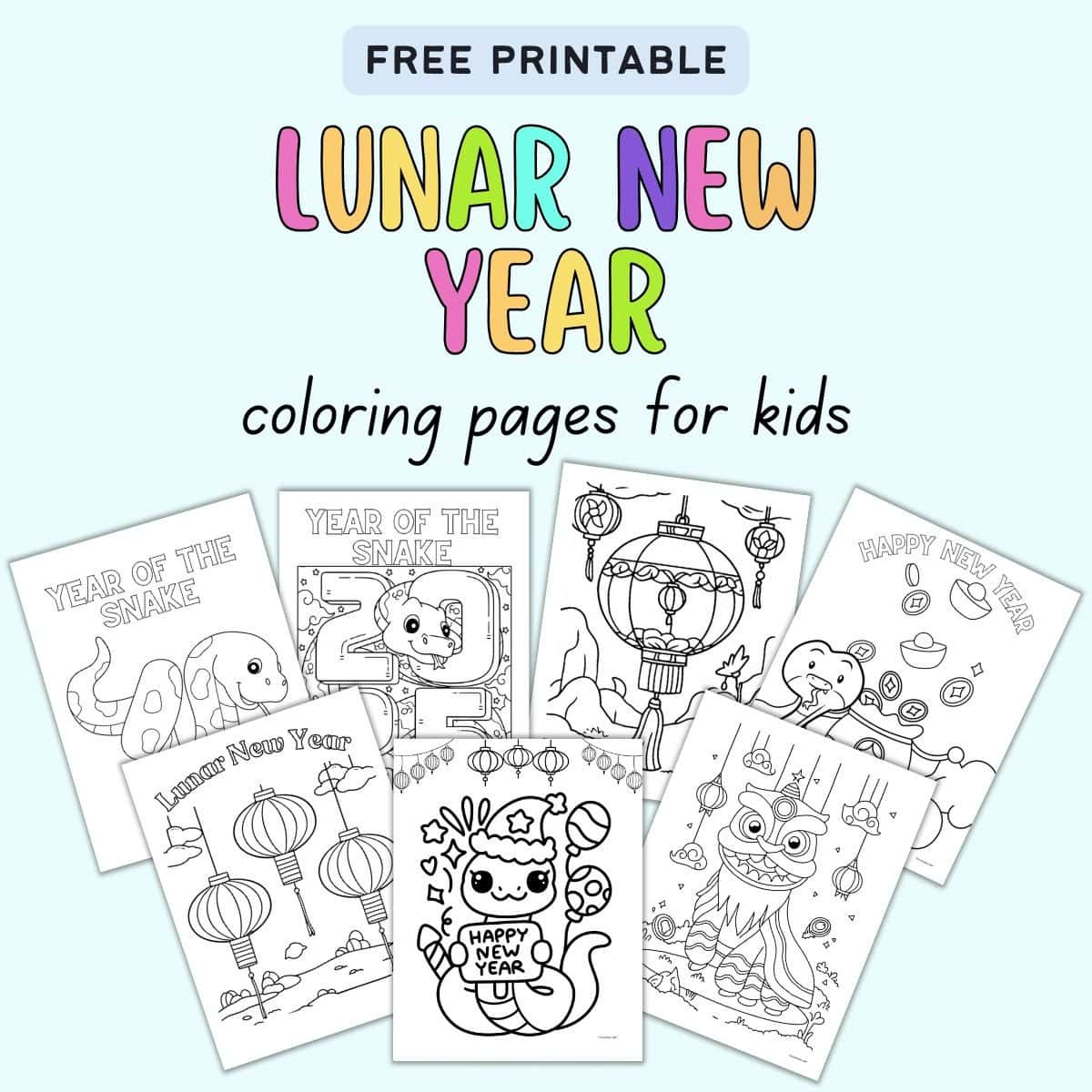 Free Printable Lunar New Year Coloring Pages - The Artisan Life pertaining to Free Printable Lunar New Year Coloring Pages