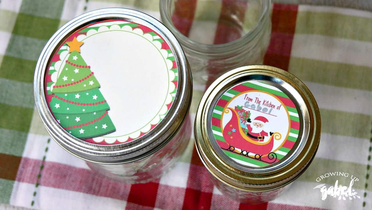 Free Printable Mason Jar Labels For Christmas Gifts with regard to Christmas Mason Jar Lid Printable