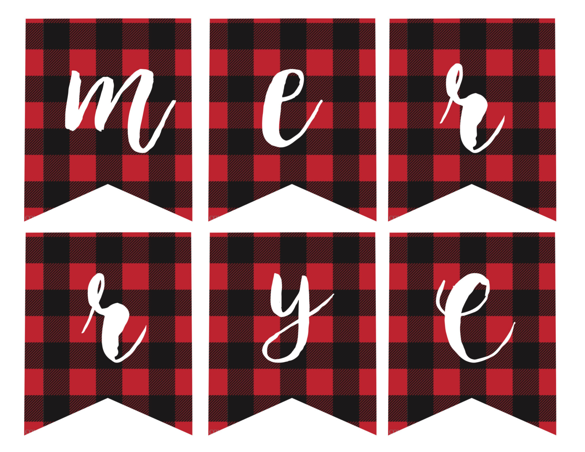 Free Printable Merry Christmas Banner - Paper Trail Design with Banner Cut Out Christmas Alphabet Letters Printable