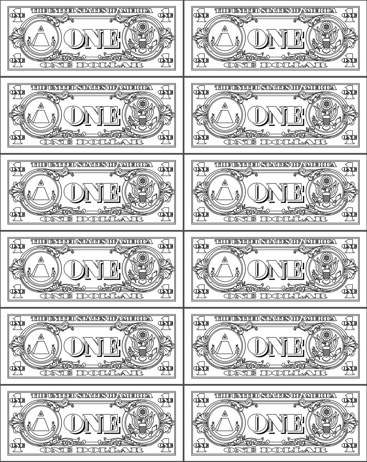 Free Printable Money - Printable Party Favors for Free Printable Dollar Bill Template