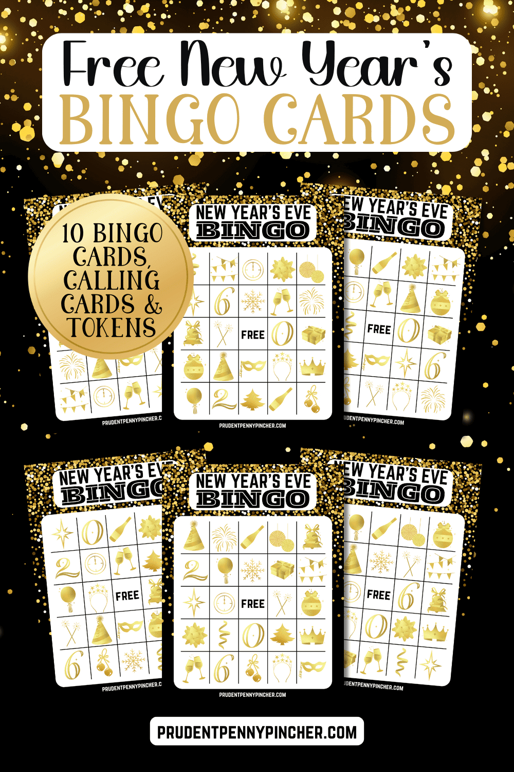Free Printable New Year Bingo Cards For 2026 - Prudent Penny Pincher pertaining to New Year&amp;#039;S Bingo 2026 Printable
