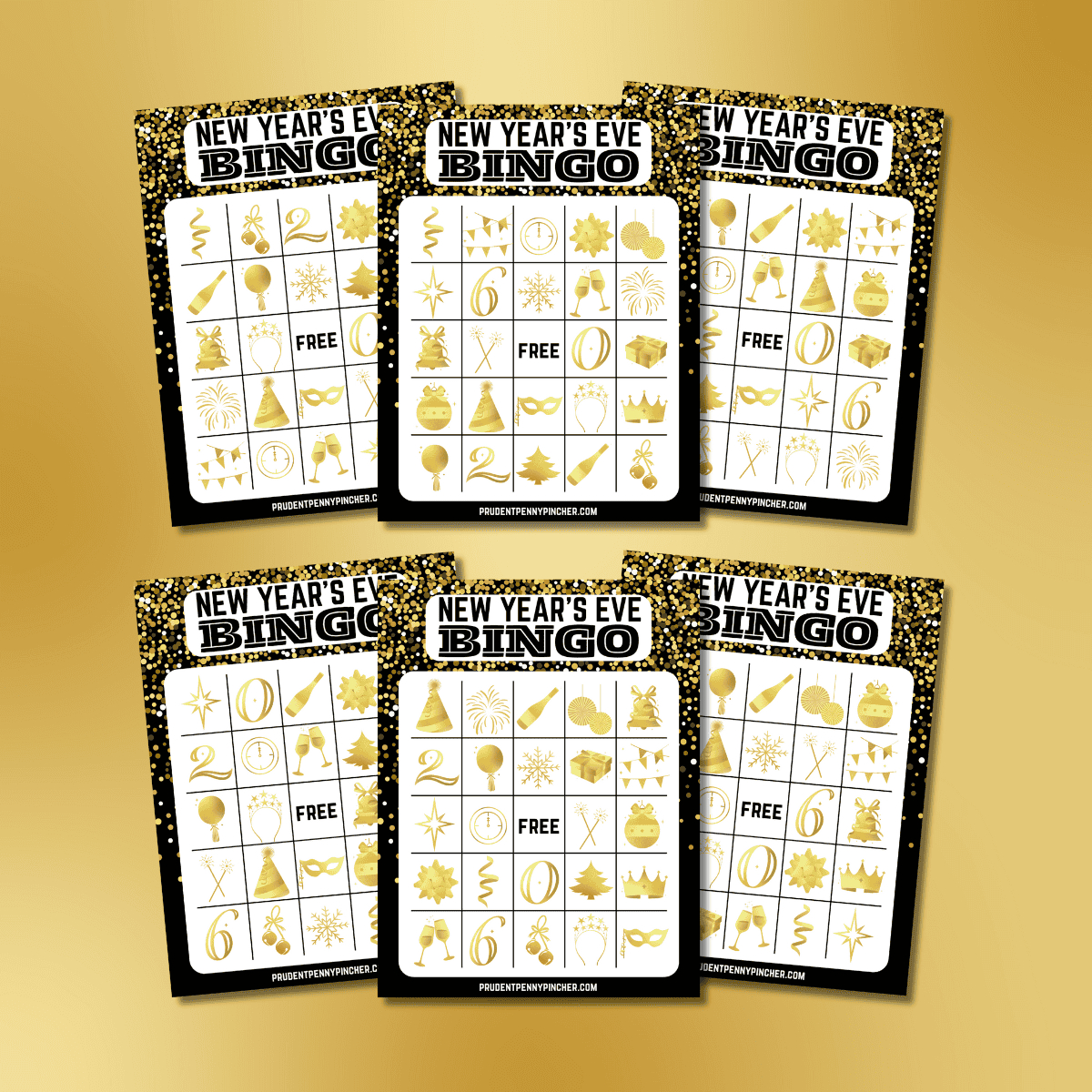 Free Printable New Year Bingo Cards For 2026 - Prudent Penny Pincher with New Year&amp;amp;#039;s Bingo 2026 Printable