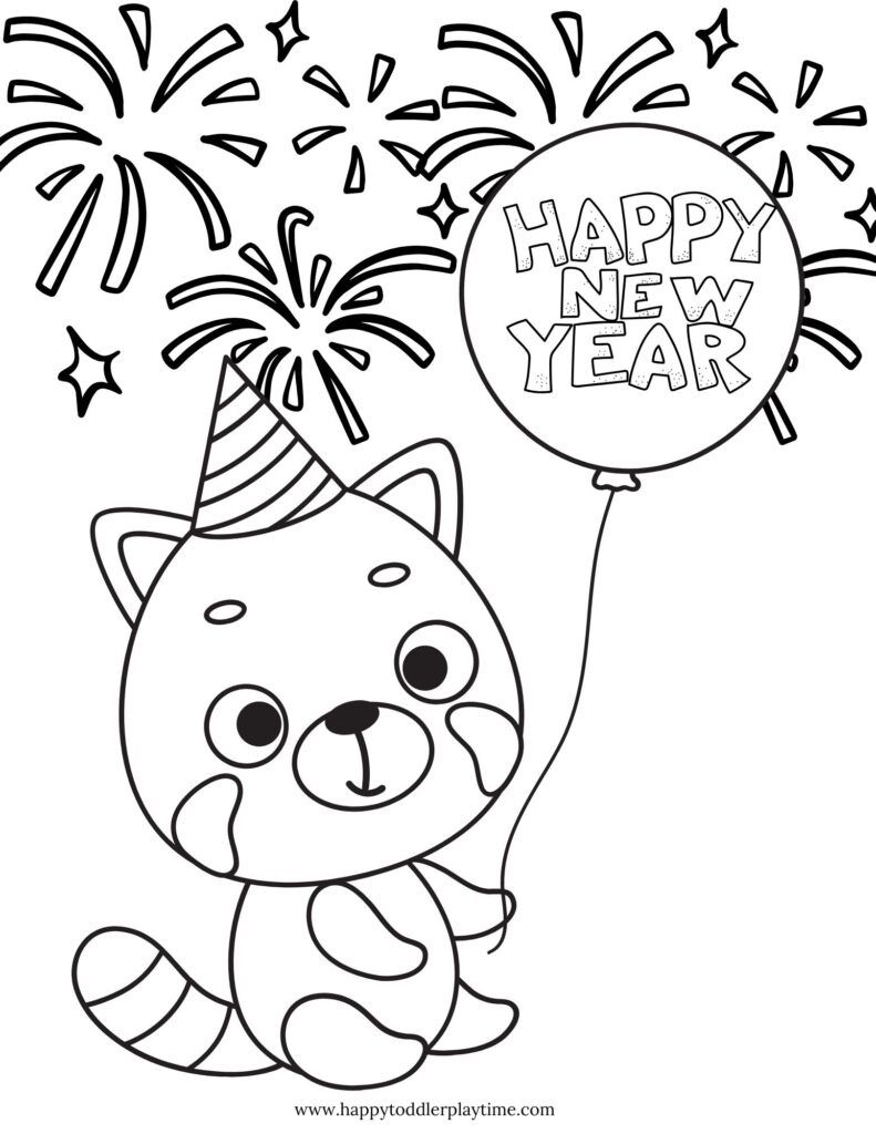Free Printable New Year&amp;#039;S Eve Coloring Pages - Happy Toddler Playtime with regard to New Year&amp;#039;S Eve Printable Coloring Pages