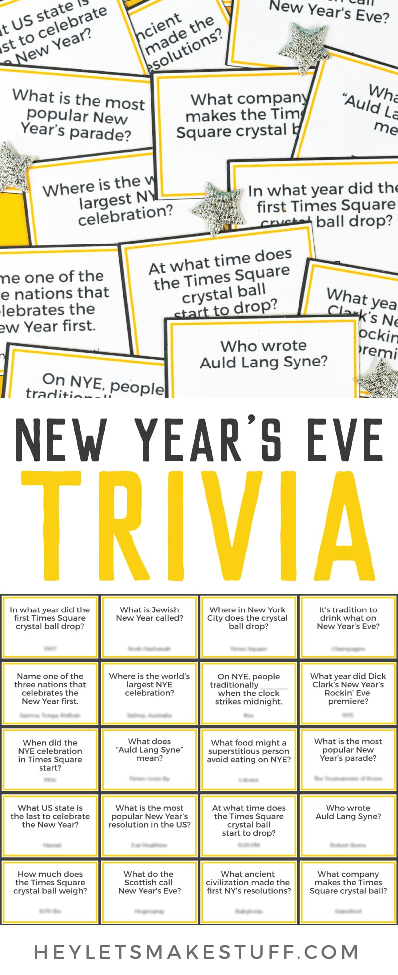 Free Printable New Year&amp;#039;S Eve Trivia - Hey Let&amp;#039;S Make Stuff for Printable New Year&amp;#039;S Eve Trivia