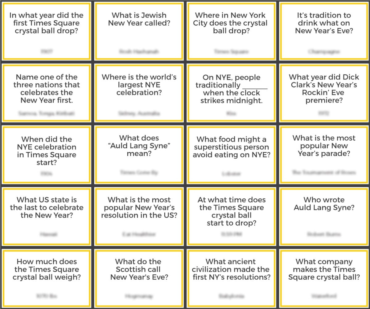Free Printable New Year&amp;#039;S Eve Trivia - Hey Let&amp;#039;S Make Stuff within New Year Trivia Questions and Answers Printable