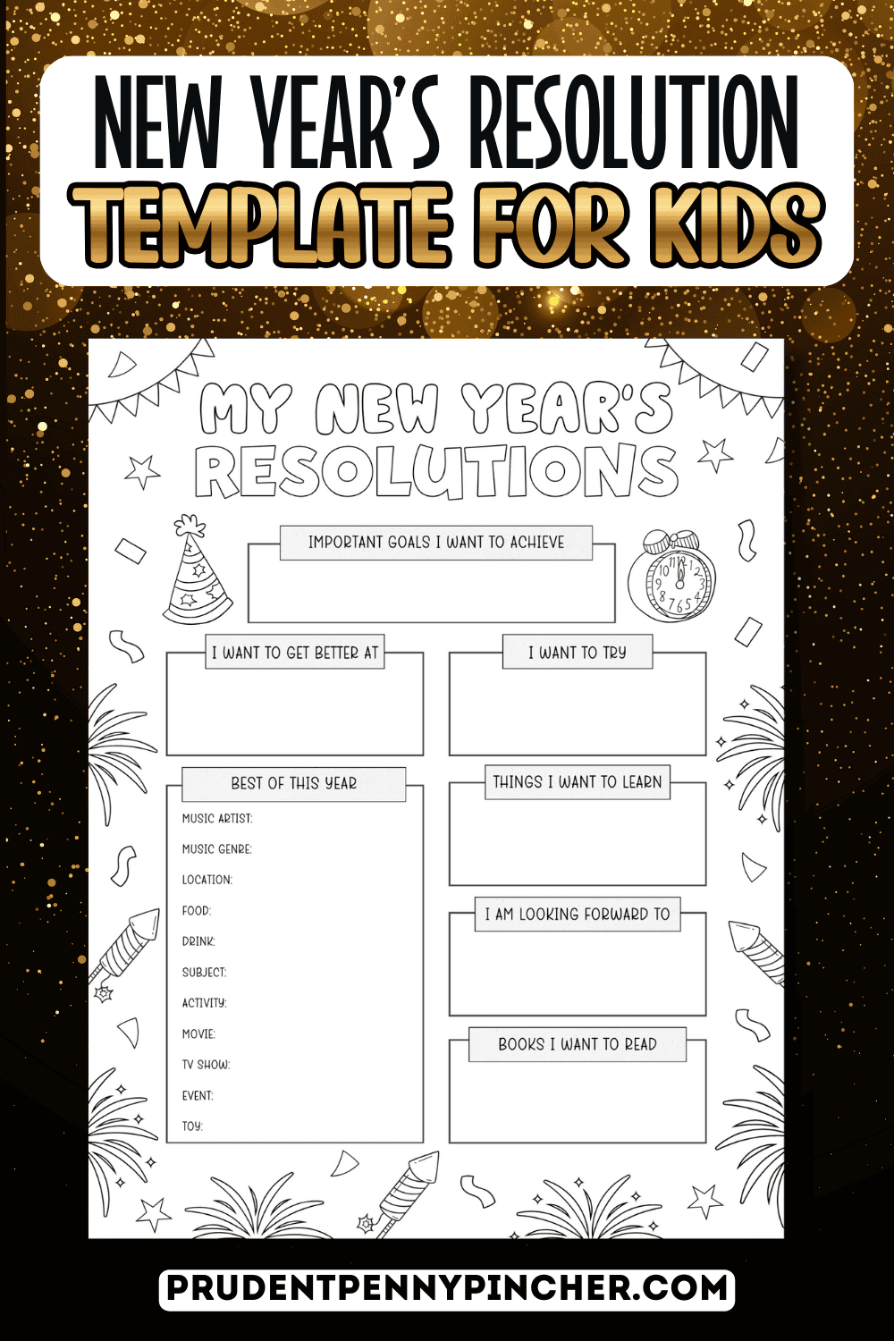 Free Printable New Year&amp;#039;S Resolution Template For Kids (2026 intended for New Year&amp;amp;#039;s Resolutions For Kids Printable