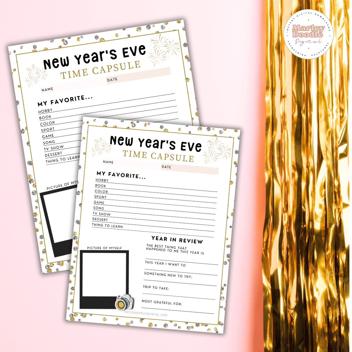 Free Printable New Year&amp;#039;S Time Capsule Sheet (+ Fun Ideas in New Year&amp;amp;#039;s Time Capsule Printable