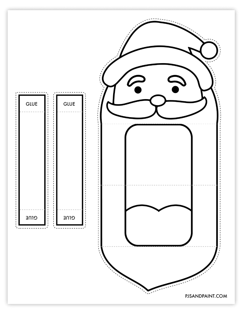 Free Printable Paper Christmas Hand Puppets - Pjs And Paint inside Christmas Hand Puppets Printable