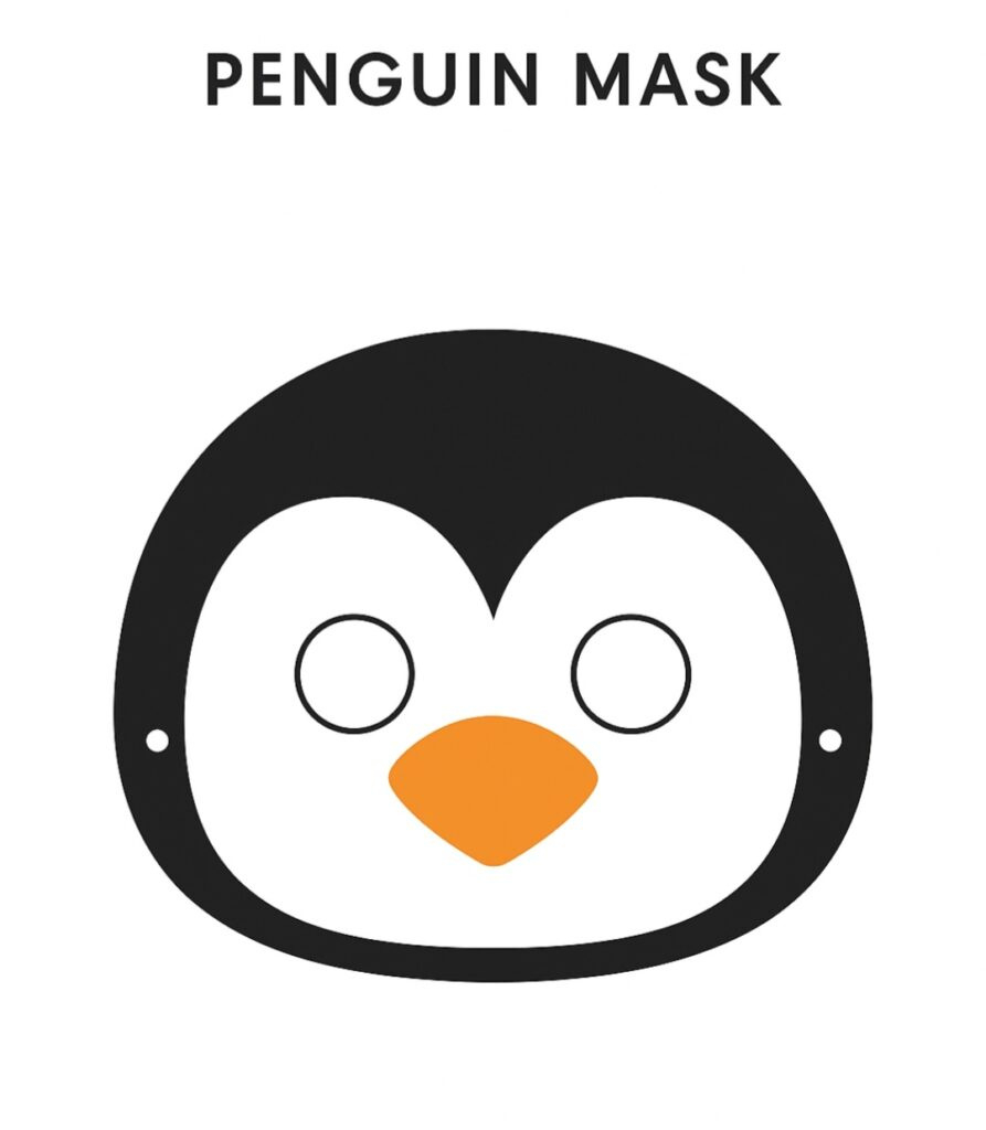 Free Printable Penguin Mask - with regard to Penguin Face Printable