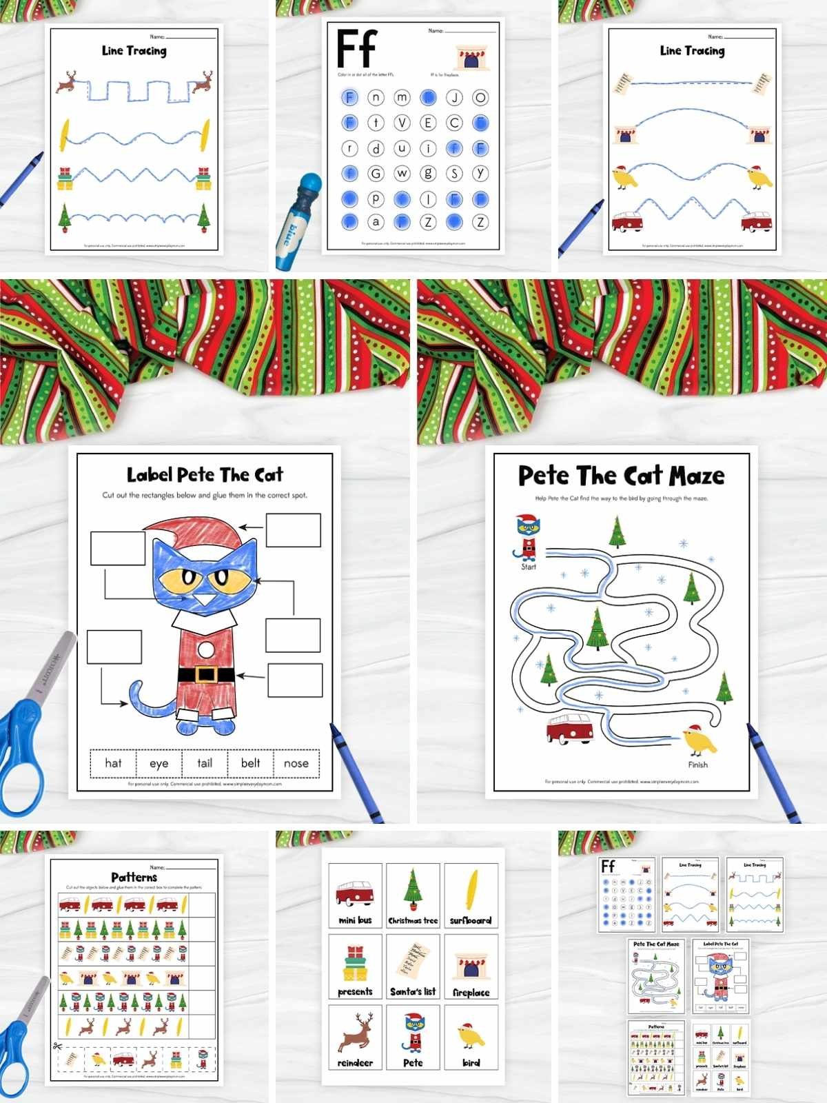 Free Printable Pete The Cat Saves Christmas Worksheets regarding Pete the Cat Saves Christmas Worksheets