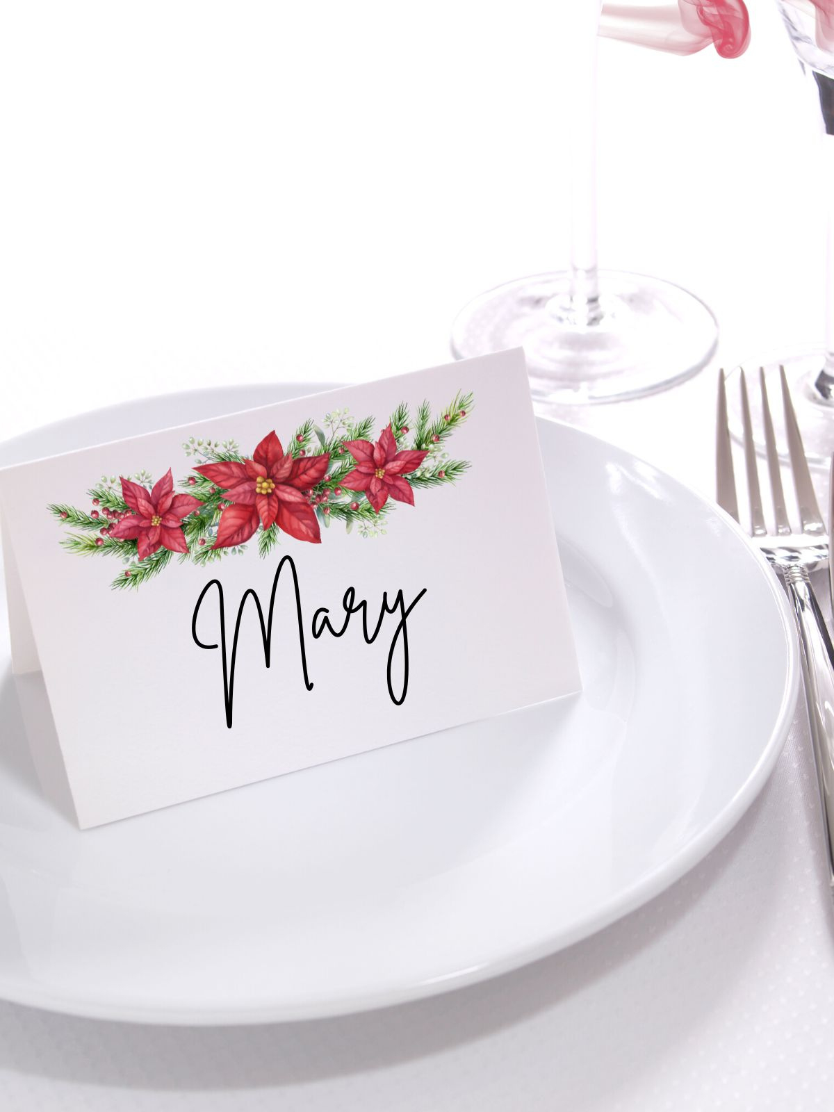 Free Printable Place Cards: Simple, Thanksgiving & Christmas with regard to Free Printable Christmas Tent Cards