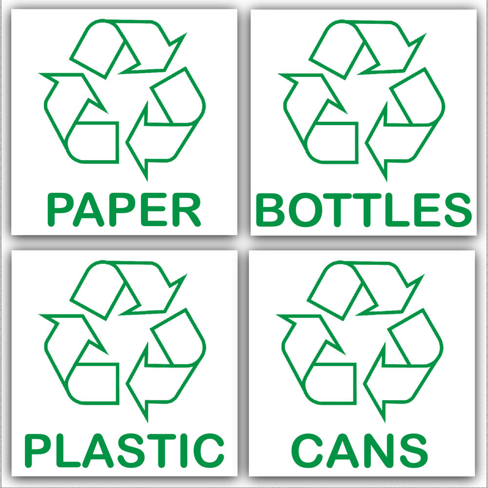 Free Printable Recycling Signs For Bins - Printable Party Favors intended for Free Printable Recycling Labels For Bins