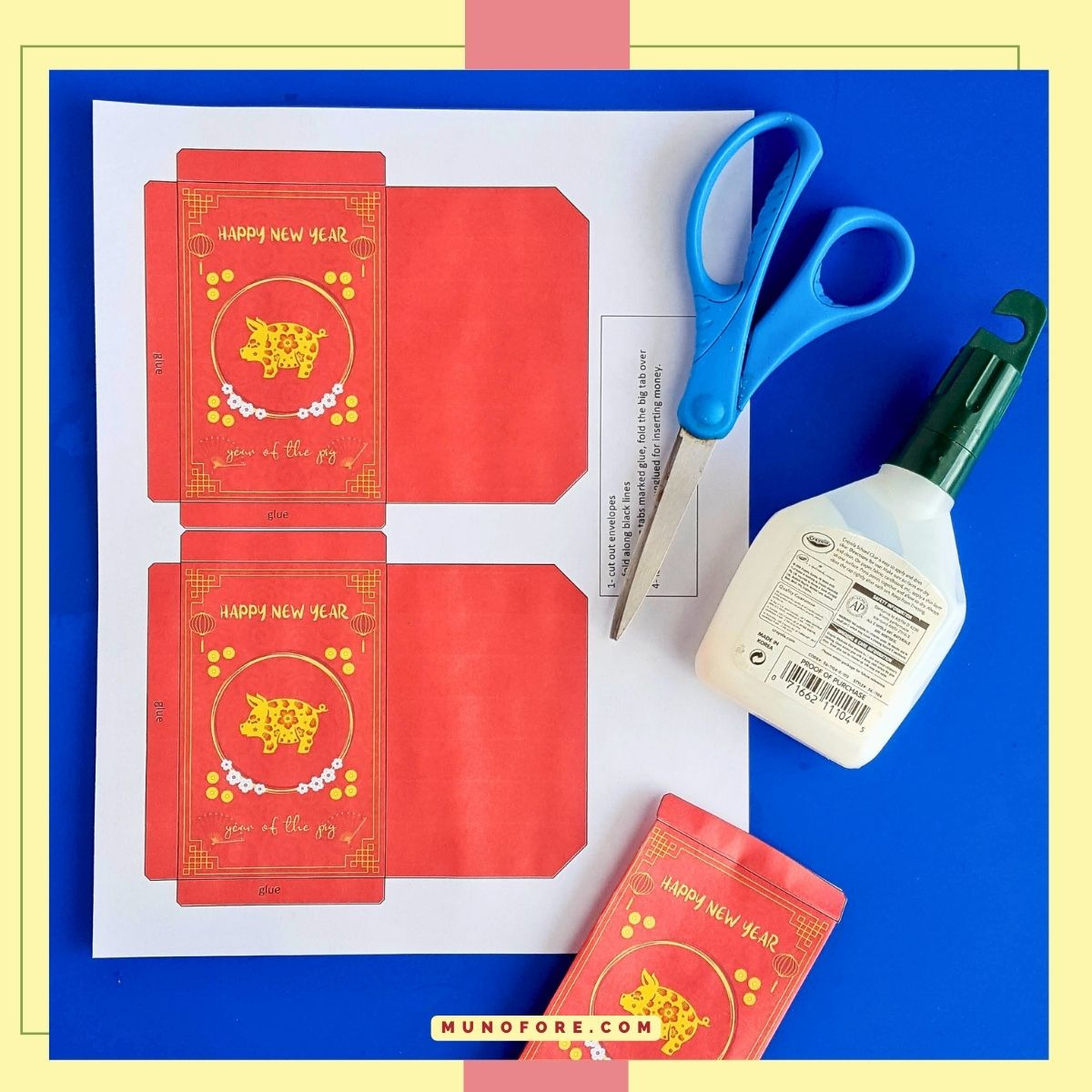 Free Printable Red Envelopes For Chinese New Year with Free Printable Chinese New Year Envelopes