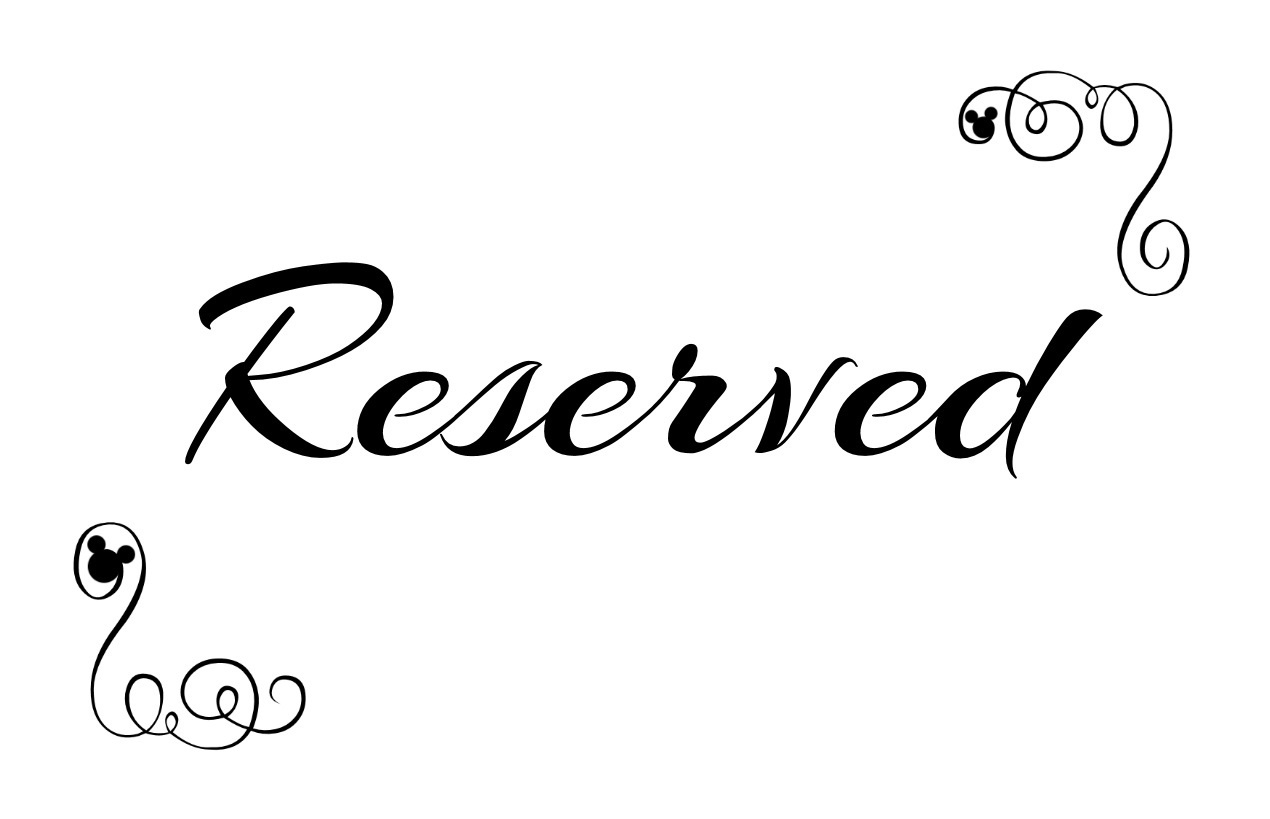Free Printable Reserved Seating Signs For Your Wedding Ceremony with regard to Free Printable Reserved Table Signs Template