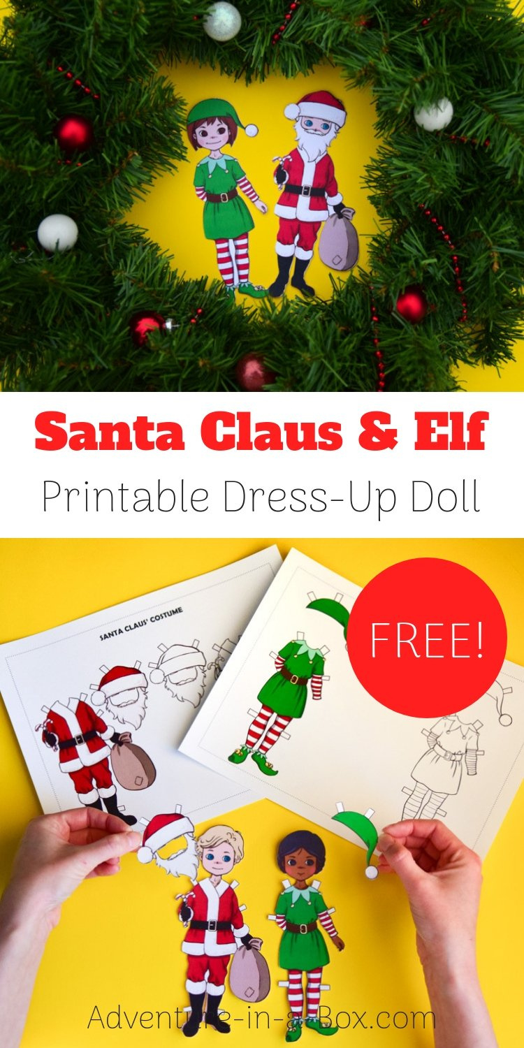 Free Printable Santa Claus Paper Doll pertaining to Santa Paper Doll Printable