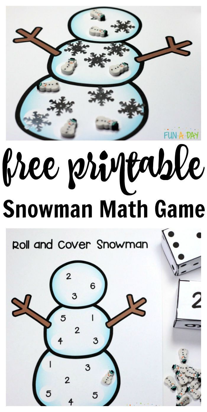 Free Printable Snowman Number Game For Kids within Free Printable Snowman Math