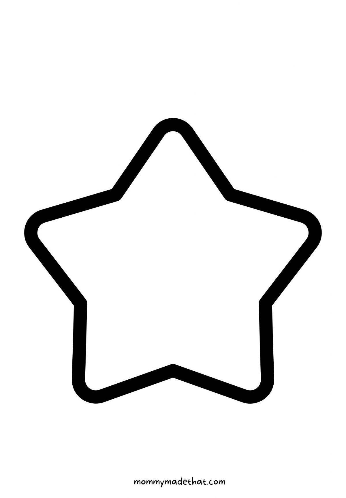 Free Printable Star Templates: Giant List Of Shapes And Sizes! intended for Star Template Printable