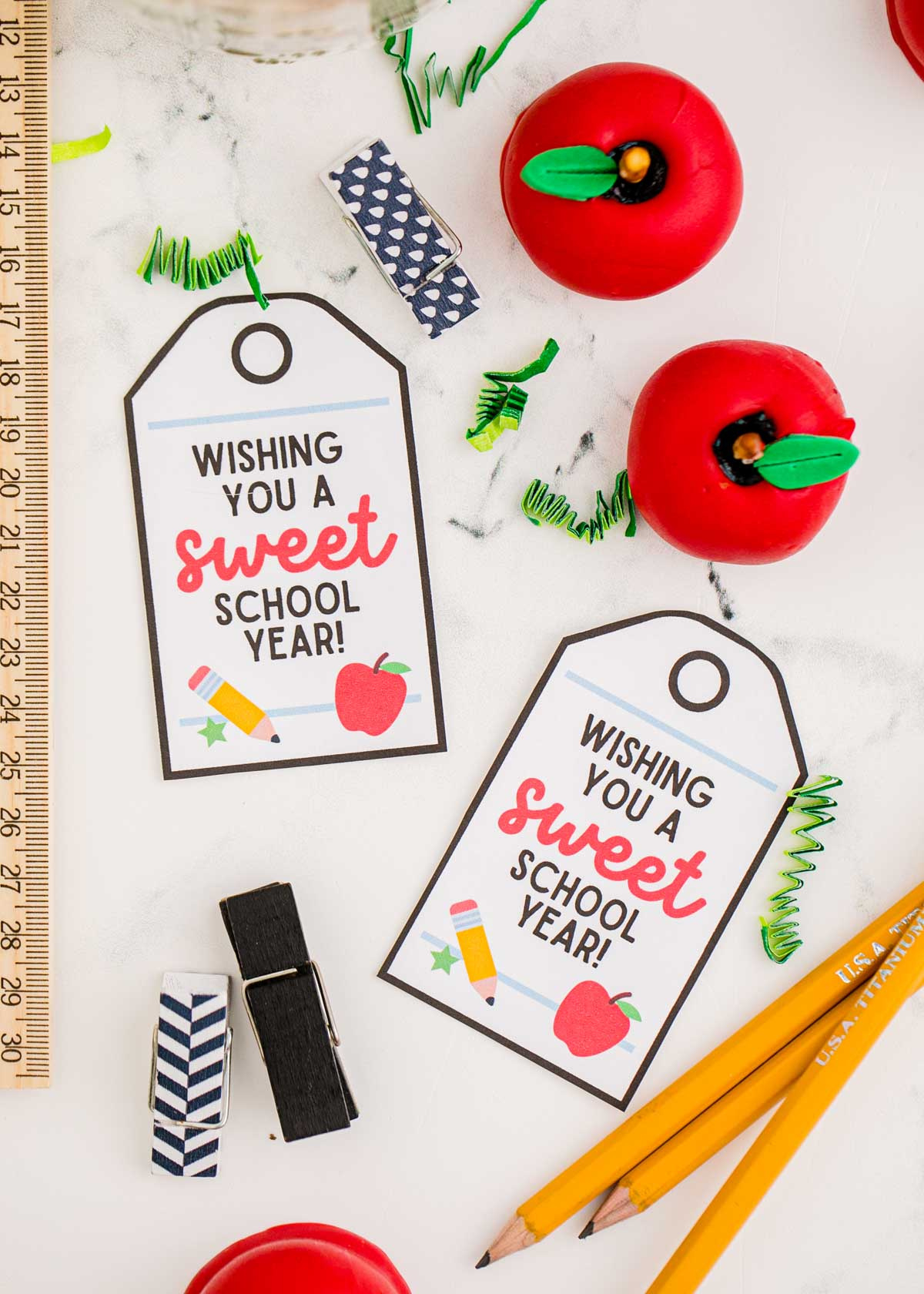 Free Printable Sweet Teacher Gift Tags - Play Party Plan within Printable Teacher Christmas Tags