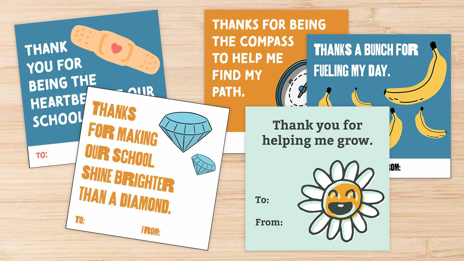 Free Printable Thank-You Cards For Custodians, Librarians &amp;amp; More throughout Free Printable Custodian Thank You Cards
