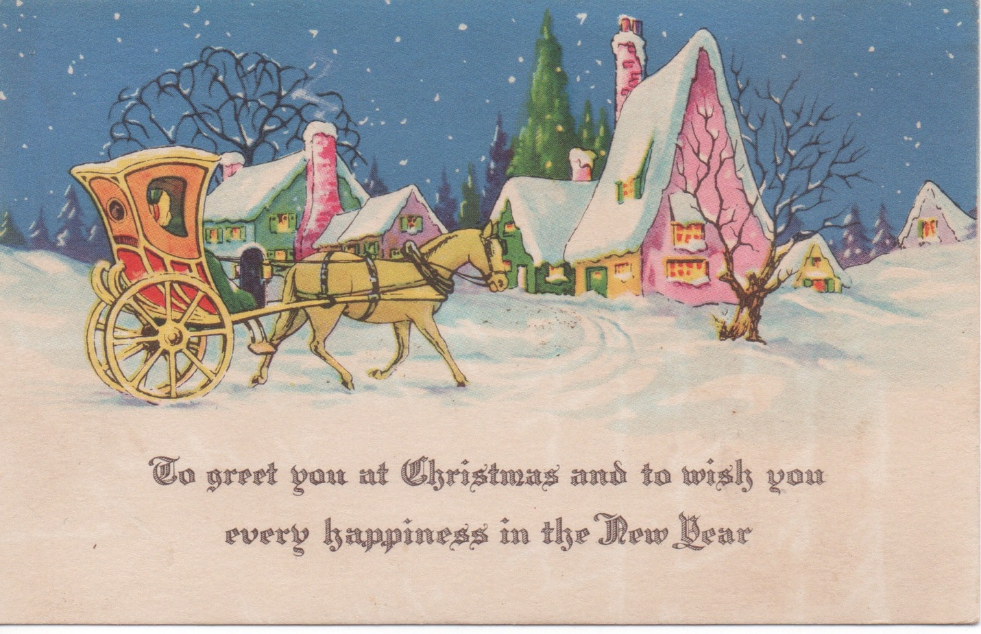 Free Printable Vintage Christmas Cards - Salt In My Coffee within Vintage Printable Christmas Card