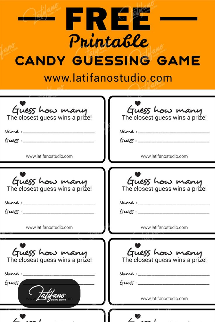 Free Printale Game Candy Guessing Labels, Guess How Many Sweets In regarding Free Printable Guess How Many Sweets In The Jar Template