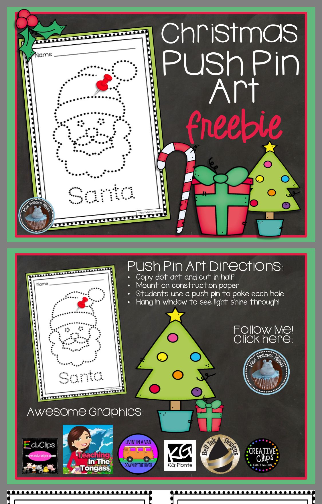 Free Push Pin Art Printables Christmas - Printable Party Favors throughout Christmas Push Pin Art Printable