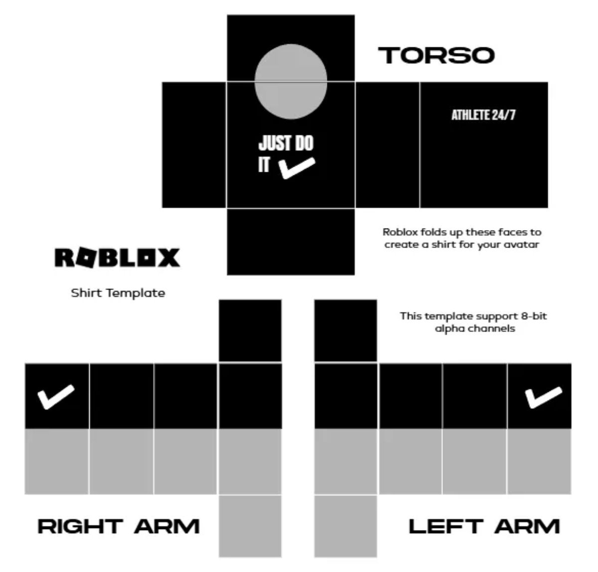 Free Roblox Shirt Templates To Edit Online with Free Roblox Shirt Templates