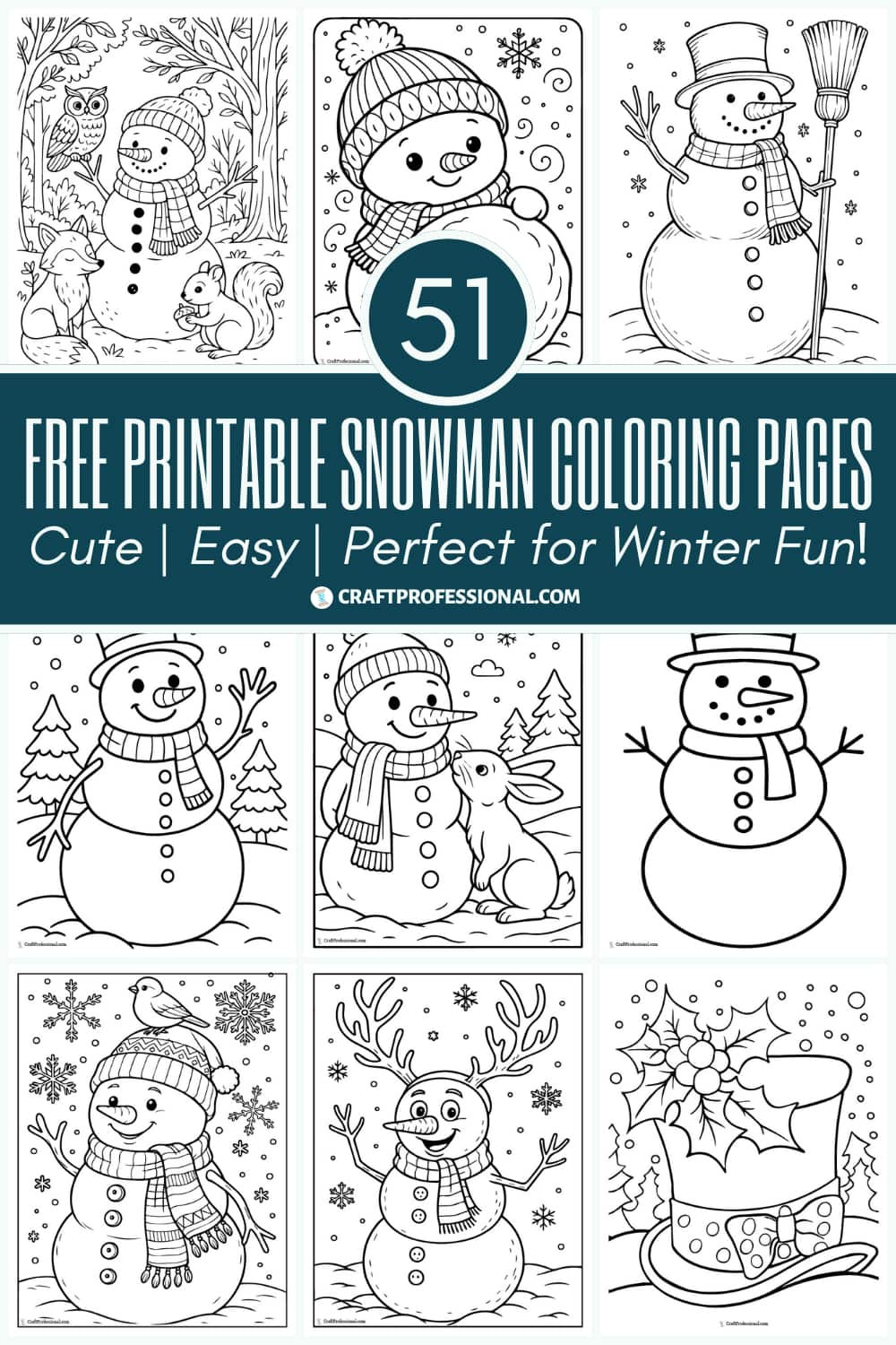 Free Snowman Coloring Pages – Fun Printable Winter Activities For Kids pertaining to Printable Snowman Book