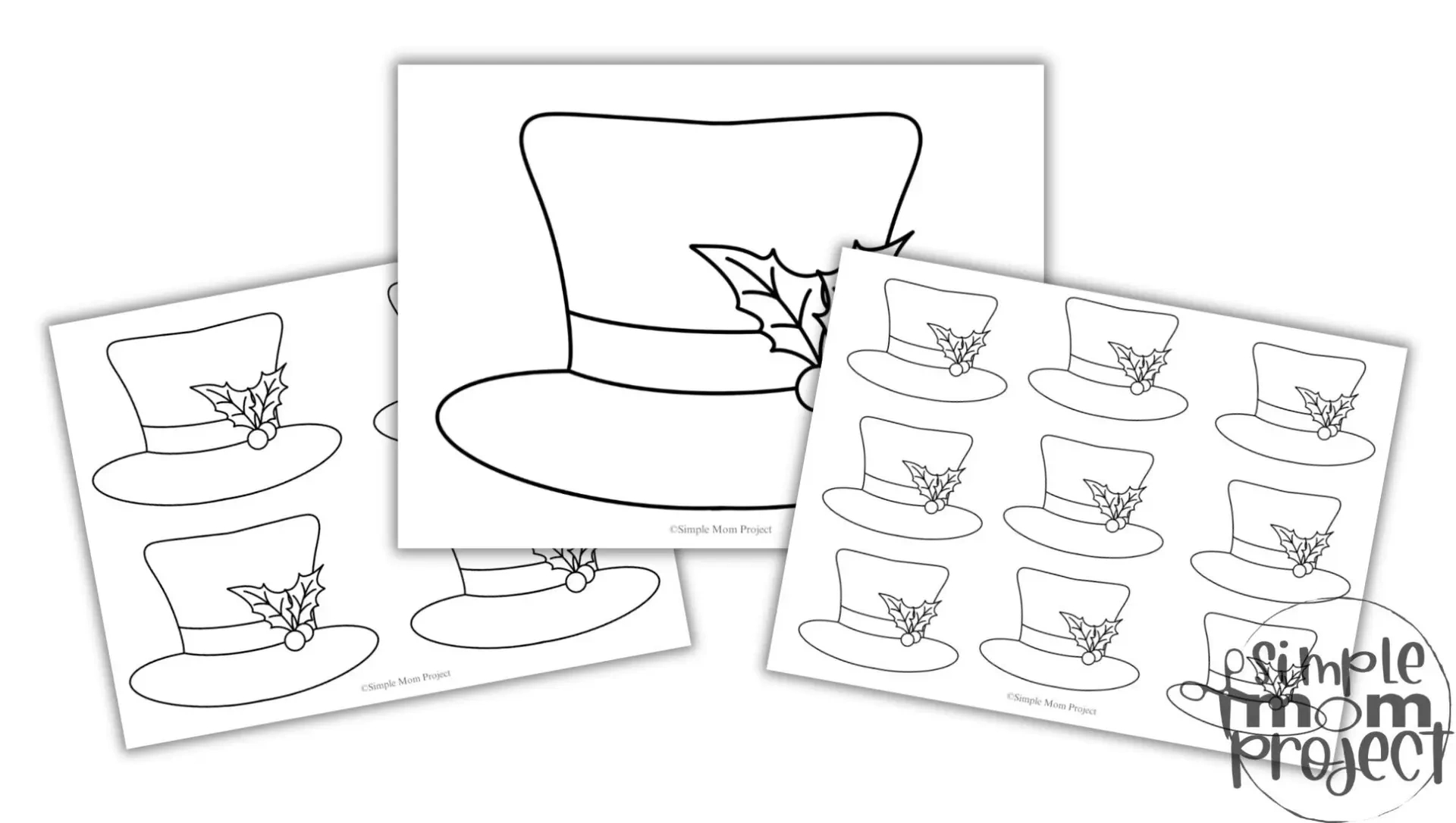 Free Snowman Hat Template Bundle — Easy Winter Craft For Kids throughout Printable Snowman Hat Template