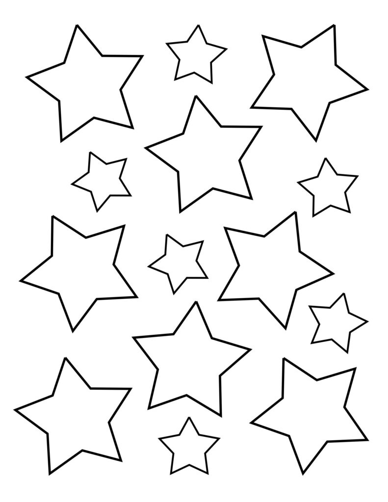 Free Star Coloring Pages For Kids! ⋆ The Hollydog Blog throughout Star Coloring Pages Printable