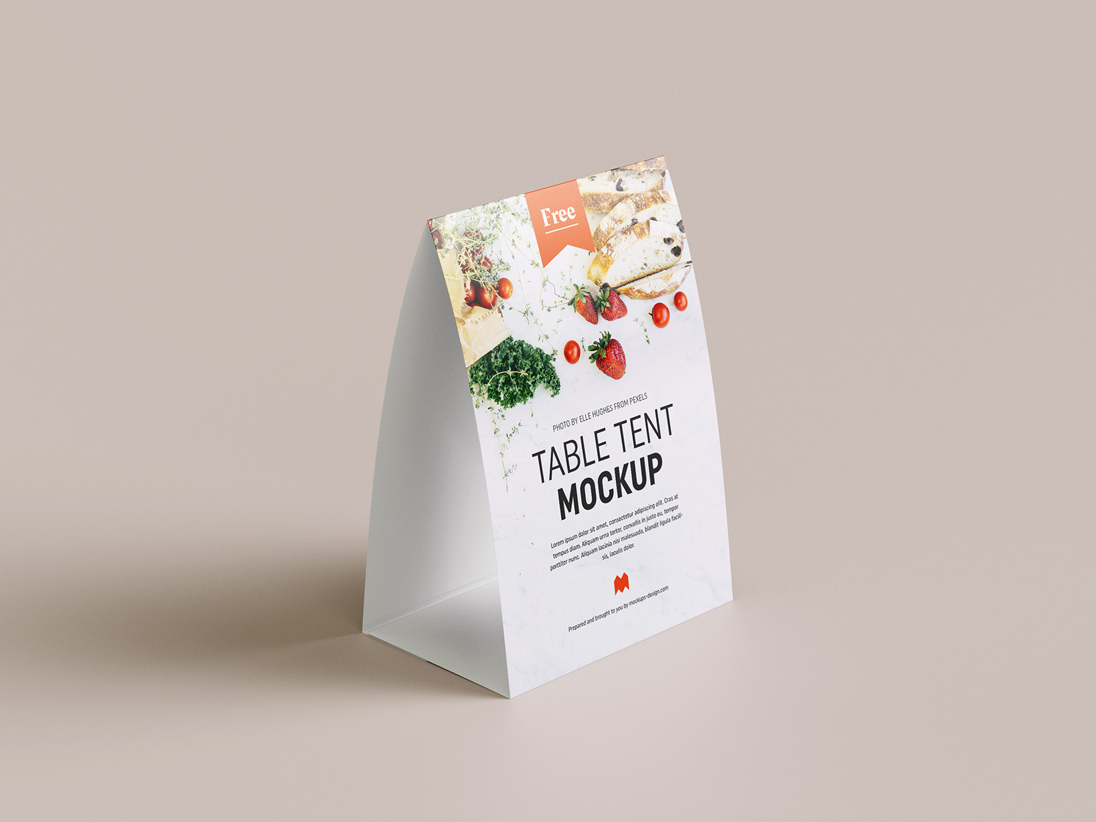 Free Table Tent Mockup - Instant Download inside Tent Card Design Template Free Download