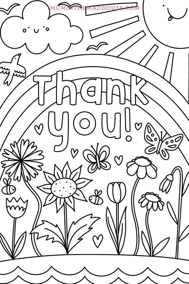 Free Thank You Coloring Pages – Printable And Fun in Printable Thank You Cards For Kids To Color