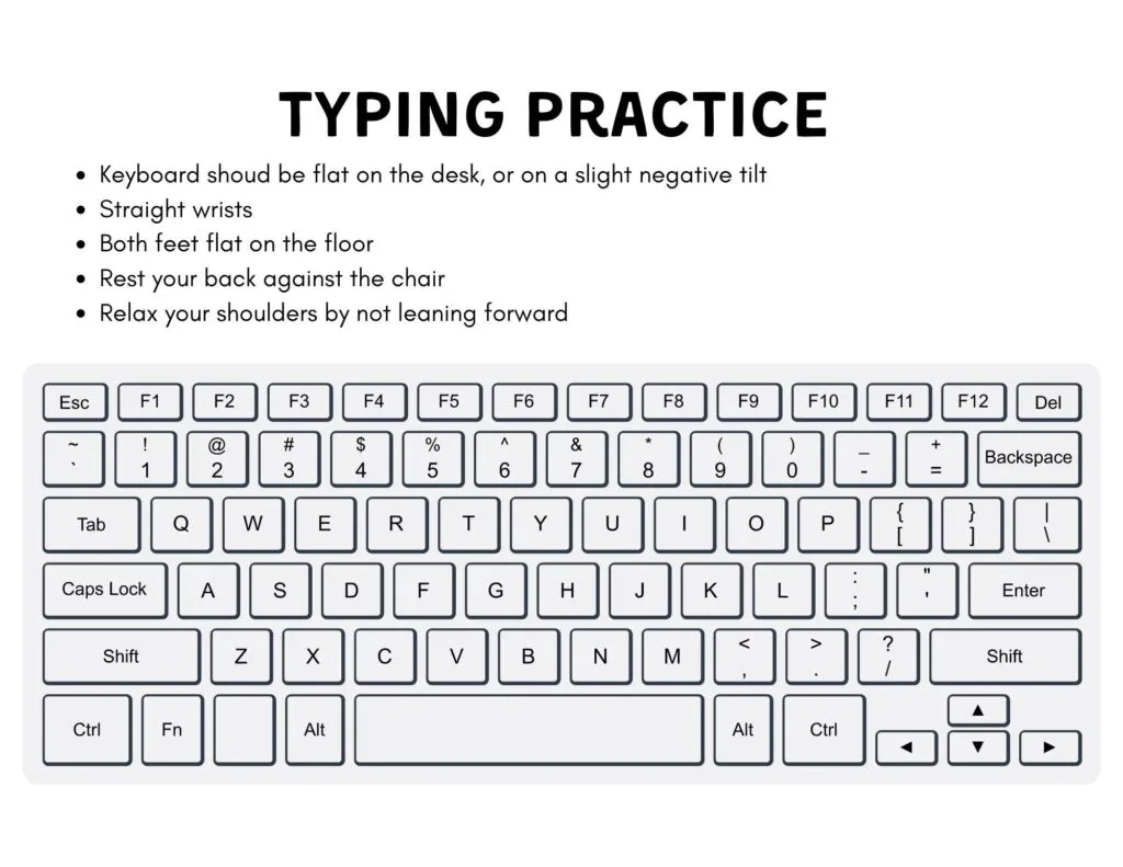 Free Typing Goals Printable Worksheets - Hess Unacademy with Free Printable Typing Worksheets
