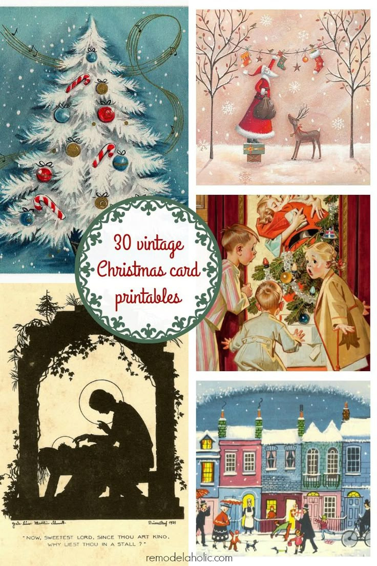Free Vintage Christmas Card Printable Images. Frame These Or Make regarding Printable Victorian Christmas Images