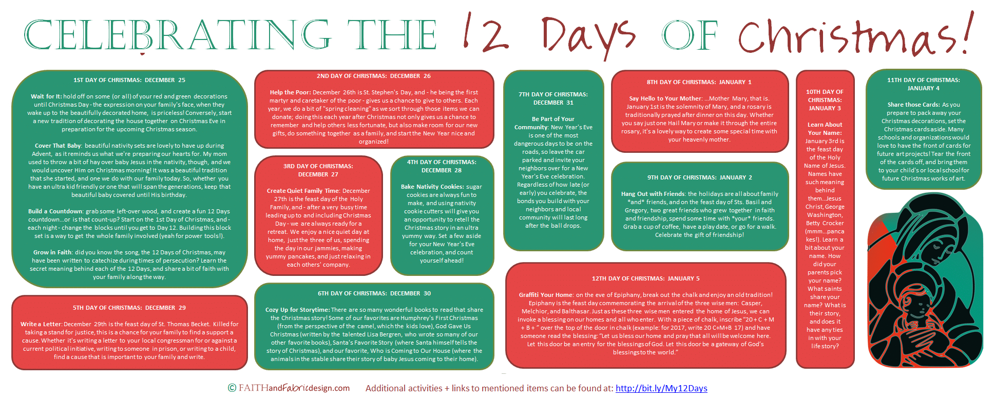 Fun And Easy Ways To Celebrate The 12 Days Of Christmas Printable within 12 Days Of Christmas Meaning Printable