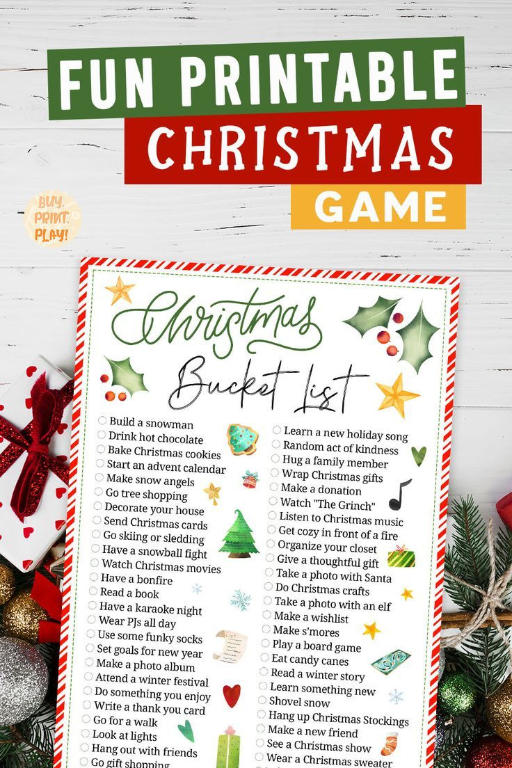 Fun Family Printable Christmas Game within Printable Fun Christmas Games