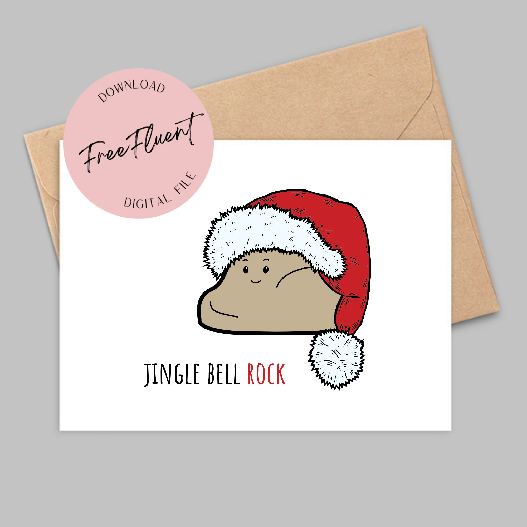 Funny Christmas Card Printable, Christmas Greeting Card, Digital pertaining to Christmas Card Printable Free Funny