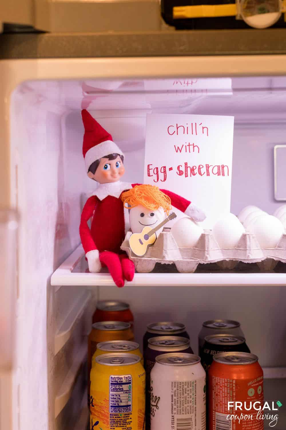 Funny Egg Sheeran Elf On The Shelf Idea regarding Elf On The Shelf Kinder Egg Printable