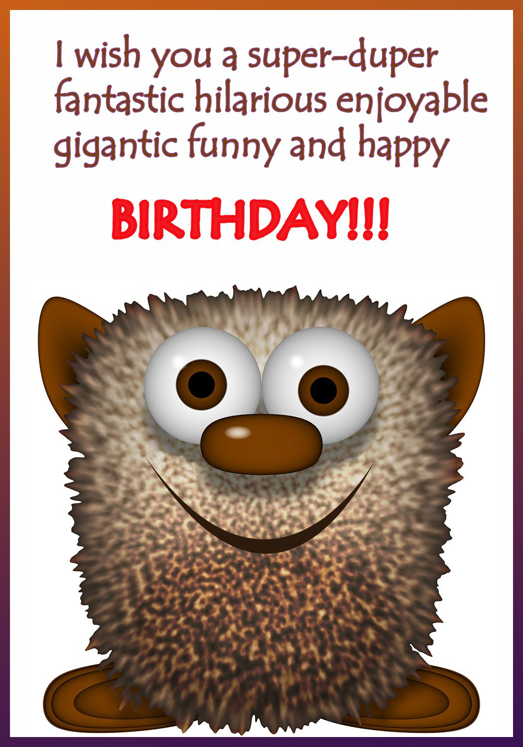 Funny Printable Birthday Cards inside Free Printable Funny Birthday Cards